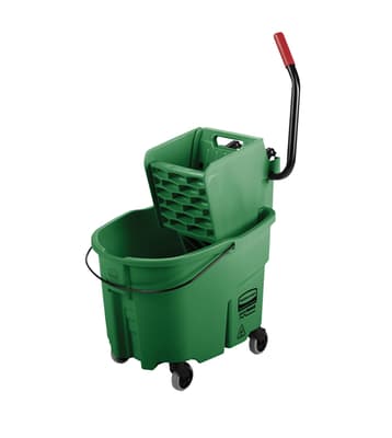 Rubbermaid® WaveBrake® Mop Bucket & Wringer Combo, Color-Coded, 1 Each
