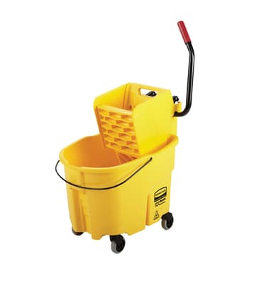 Rubbermaid® WaveBrake® Mop Bucket & Wringer Combo, Color-Coded, 1 Each