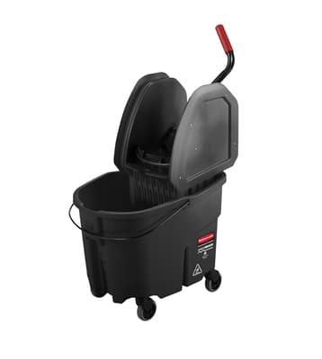Rubbermaid® WaveBrake® Mop Bucket & Wringer Combo, Color-Coded, 1 Each