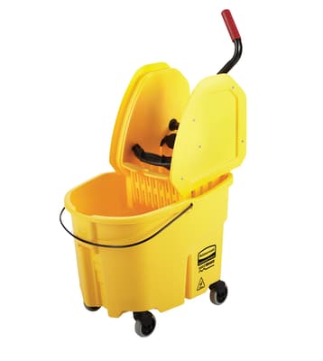 Rubbermaid® WaveBrake® Mop Bucket & Wringer Combo, Color-Coded, 1 Each