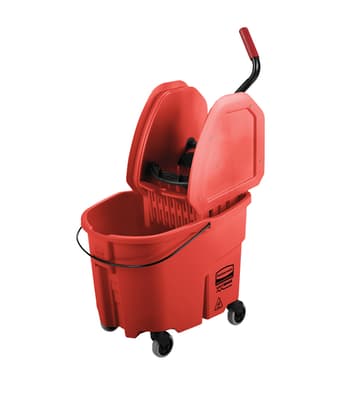 Rubbermaid® WaveBrake® Mop Bucket & Wringer Combo, Color-Coded, 1 Each