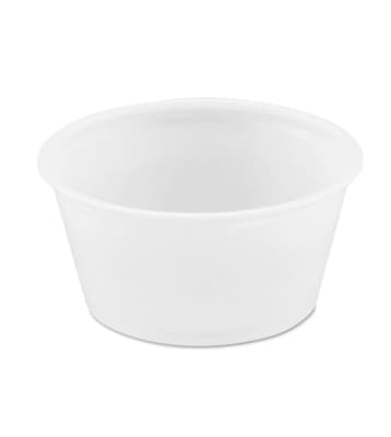 Dart® Polystyrene Portion Cups, Translucent, 2500/Case