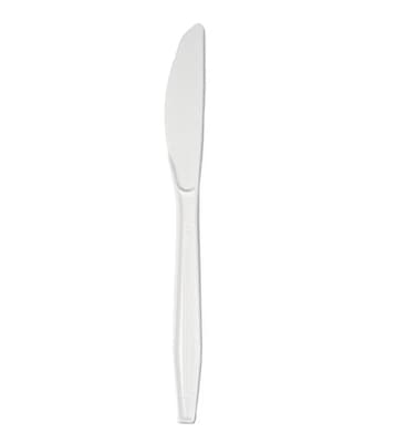 Boardwalk® Bulk Plastic Cutlery, White, Medium-Weight, 1000/Case