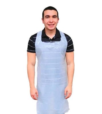 SaniWear™ Heavyweight Polyethylene Disposable Aprons, White, 2 Mil, 100/Box