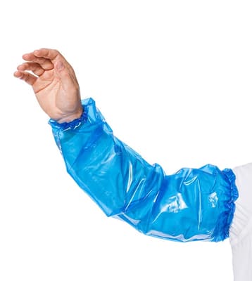 VR™ Disposable Protective Sleeves, 18"L, Vinyl, 4 Mil, 75 Pair/Case