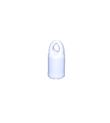 WHITE HANGER END FOR FIBERGLASS HANDLE 144/CA