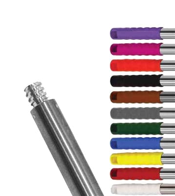 Standard Thread Stainless Steel Handle, Color-Coded, Stainless Steel Male Tip, 1 Each