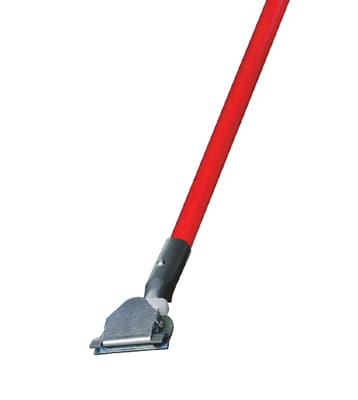 Clip-On Dust Mop Handle, Fiberglass, 60"L, Color-Coded, 1 Each