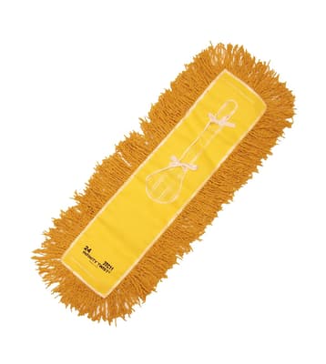 Launderable Cotton Dust Mop Head, Color-Coded, Quick Change, 1 Each