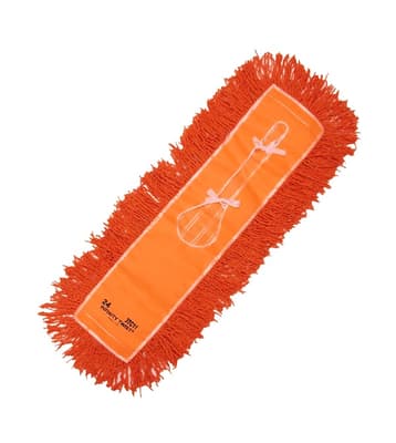Launderable Cotton Dust Mop Head, Color-Coded, Quick Change, 1 Each