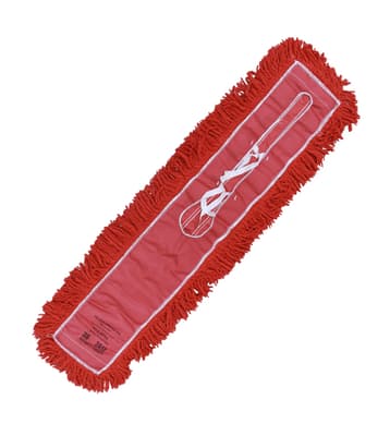 Launderable Cotton Dust Mop Head, Color-Coded, Quick Change, 1 Each