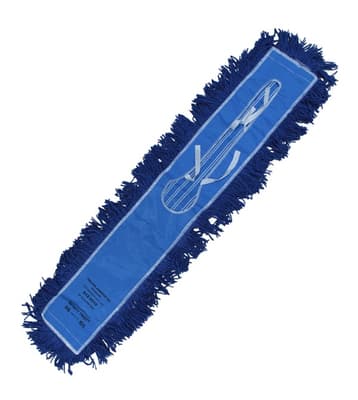 Launderable Cotton Dust Mop Head, Color-Coded, Quick Change, 1 Each