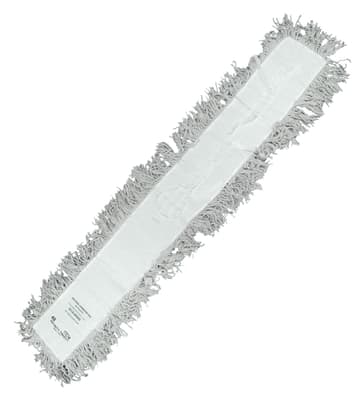 Launderable Cotton Dust Mop Head, Color-Coded, Quick Change, 1 Each