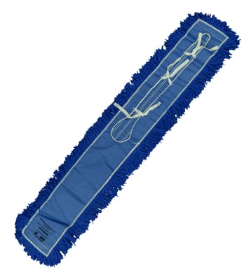 Launderable Cotton Dust Mop Head, Color-Coded, Quick Change, 1 Each