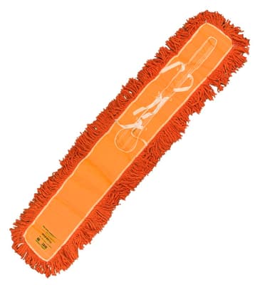 Launderable Cotton Dust Mop Head, Color-Coded, Quick Change, 1 Each