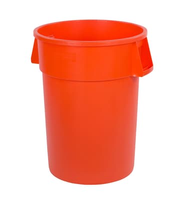 34104424 BRONCO CONTAINER 44 GAL ORANGE FOOD GRADE