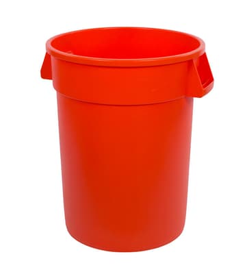 34103224 BRONCO CONTAINER 32 GAL ORANGE FOOD GRADE