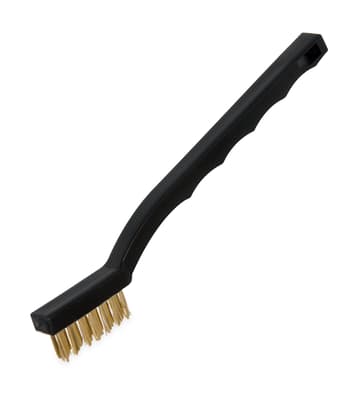 Sparta® Flo-Pac® Utility Toothbrush, 7.25"L x 0.5"W, Black, Brass Bristles, Polypropylene Block, 1 Each