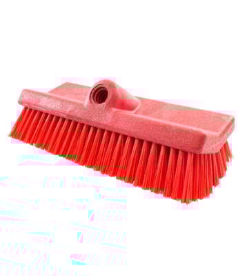 Sparta® Hi-Lo™ Floor Scrub Brush, 10"L x 5"W, Color-Coded, Stiff Polypropylene Bristles, 1 Each