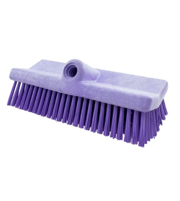 Sparta® Hi-Lo™ Floor Scrub Brush, 10"L x 5"W, Color-Coded, Stiff Polypropylene Bristles, 1 Each