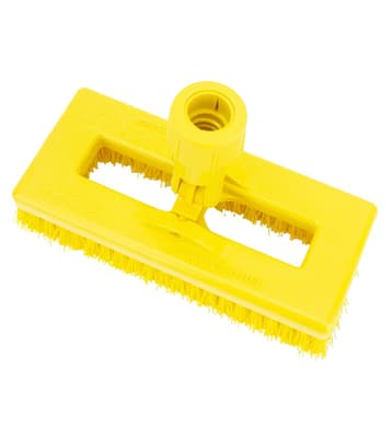 Sparta® Swivel Scrub® Brush, 8"L x 3"W, Color-Coded, Stiff Polyester Bristles, 1 Each