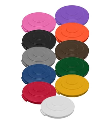 Sparta® Lid for Bronco™ Round Container, Color-Coded, Food-Grade Polyethylene, 1 Each