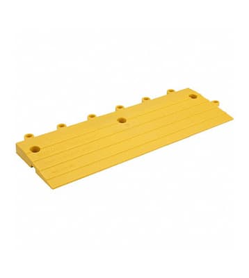 560 ErgoDeck Heavy-Duty Open Interlocking Flooring Tiles, Ramp, 6" x 18", 1 Each