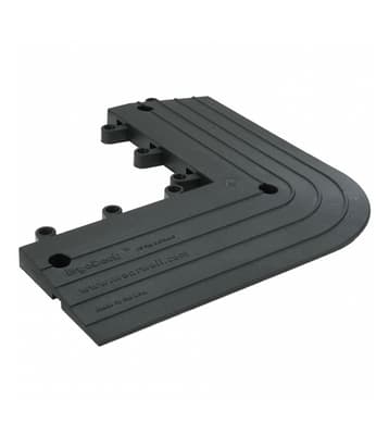 560 ErgoDeck Heavy-Duty Open Interlocking Flooring Tiles, Outside Corners, 6" x 15" x 15", 1 Each