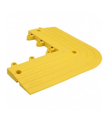 560 ErgoDeck Heavy-Duty Open Interlocking Flooring Tiles, Outside Corners, 6" x 15" x 15", 1 Each