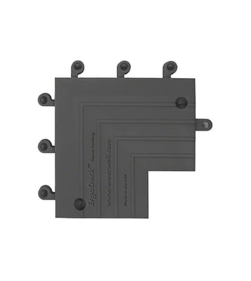 560 ErgoDeck Heavy-Duty Open Interlocking Flooring Tiles, Inside Corners, 6" x 9" x 9", 1 Each