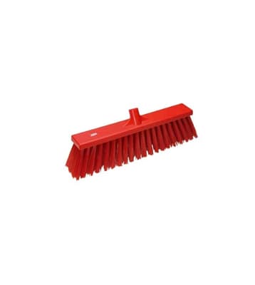 Vikan® Stiff Floor Broom Head, Color-Coded, 3.5"W, 20.9" OAL, 4.1" Trim, 1 Each