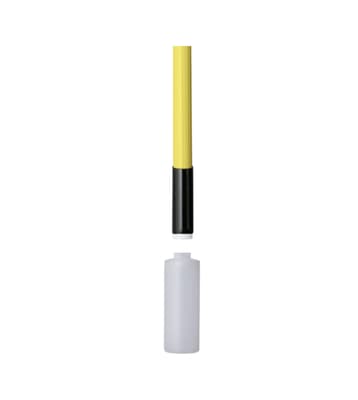 Vikan® Euro Thread Telescopic Self-Draining Handle with 32-oz Collection Bottle, 102"-193"L, 1 Each
