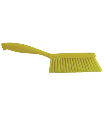 Vikan® Edge Bench Brush, Color-Coded, 1.4"W x 13"L, Polyester Bristles, Polypropylene Block, 1 Each