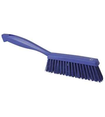 Vikan® Edge Bench Brush, Color-Coded, 1.4"W x 13"L, Polyester Bristles, Polypropylene Block, 1 Each