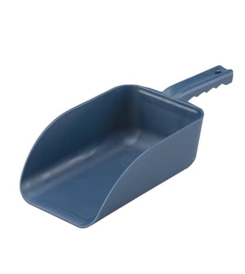 Vikan® Flat Hand Scoop, Polypropylene, Color-Coded, Metal Detectable, 1 Each