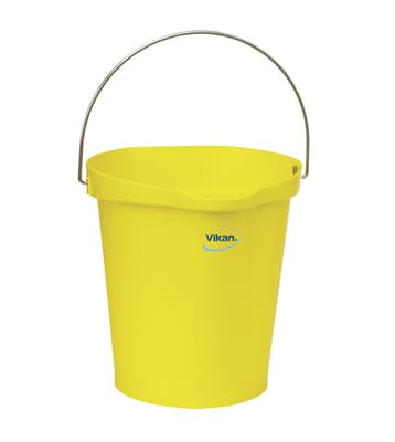 Vikan® Flat-Sided Pail, Color-Coded, Polypropylene, 1 Each