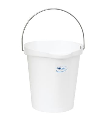 Vikan® Flat-Sided Pail, Color-Coded, Polypropylene, 1 Each