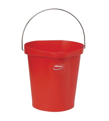 Vikan® Flat-Sided Pail, Color-Coded, Polypropylene, 1 Each