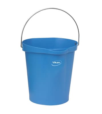 Vikan® Flat-Sided Pail, Color-Coded, Polypropylene, 1 Each