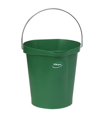 Vikan® Flat-Sided Pail, Color-Coded, Polypropylene, 1 Each