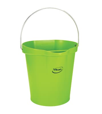 Vikan® Flat-Sided Pail, Color-Coded, Polypropylene, 1 Each