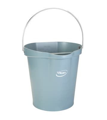 Vikan® Flat-Sided Pail, Color-Coded, Polypropylene, 1 Each