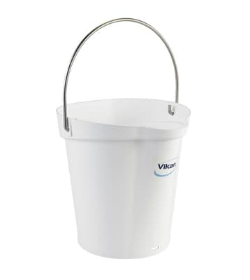 Vikan® Flat-Sided Pail, Color-Coded, Polypropylene, 1 Each