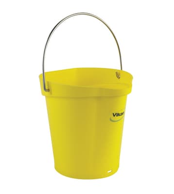 Vikan® Flat-Sided Pail, Color-Coded, Polypropylene, 1 Each