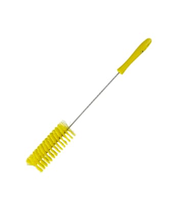 Vikan® Tube and Valve Brush, Color-Coded, Medium Polyester Bristles, Stainless Steel/Polypropylene Handle, 1 Each