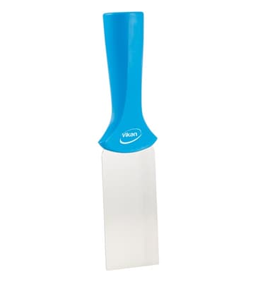 Vikan® Hand Scraper with Threaded Handle, Stainless Steel, Color-Coded, 1 Each