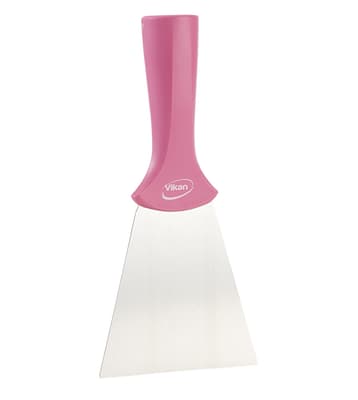 Vikan® Hand Scraper with Threaded Handle, Stainless Steel, Color-Coded, 1 Each