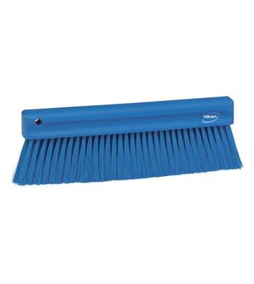 Vikan® Long Bench Brush, Color-Coded, 1.2"W x 11.8"L, Soft Polyester Bristles, Polypropylene Block, 1 Each