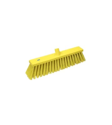 Vikan® Stiff Floor Broom Head, Color-Coded, 3.5"W, 20.9" OAL, 4.1" Trim, 1 Each