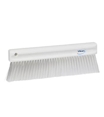 Vikan® Long Bench Brush, Color-Coded, 1.2"W x 11.8"L, Soft Polyester Bristles, Polypropylene Block, 1 Each